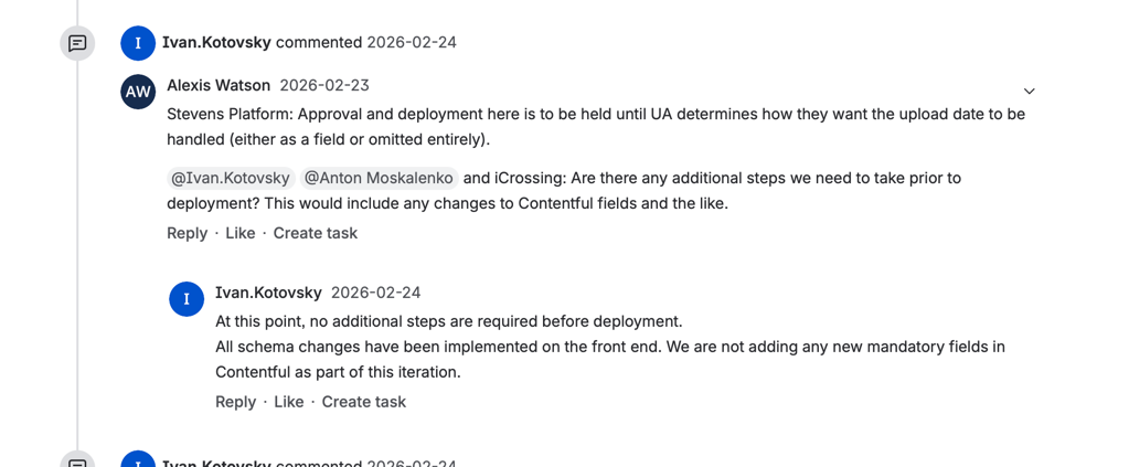 screenshots/03_alexis_hold-and-pre-deployment-question.png